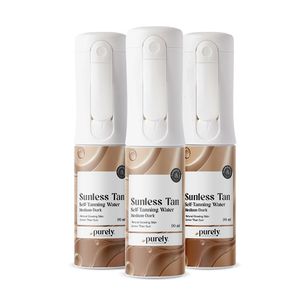 3x Sunless Tan – önbarnító permet testre (Medium–Dark), összesen 270 ml