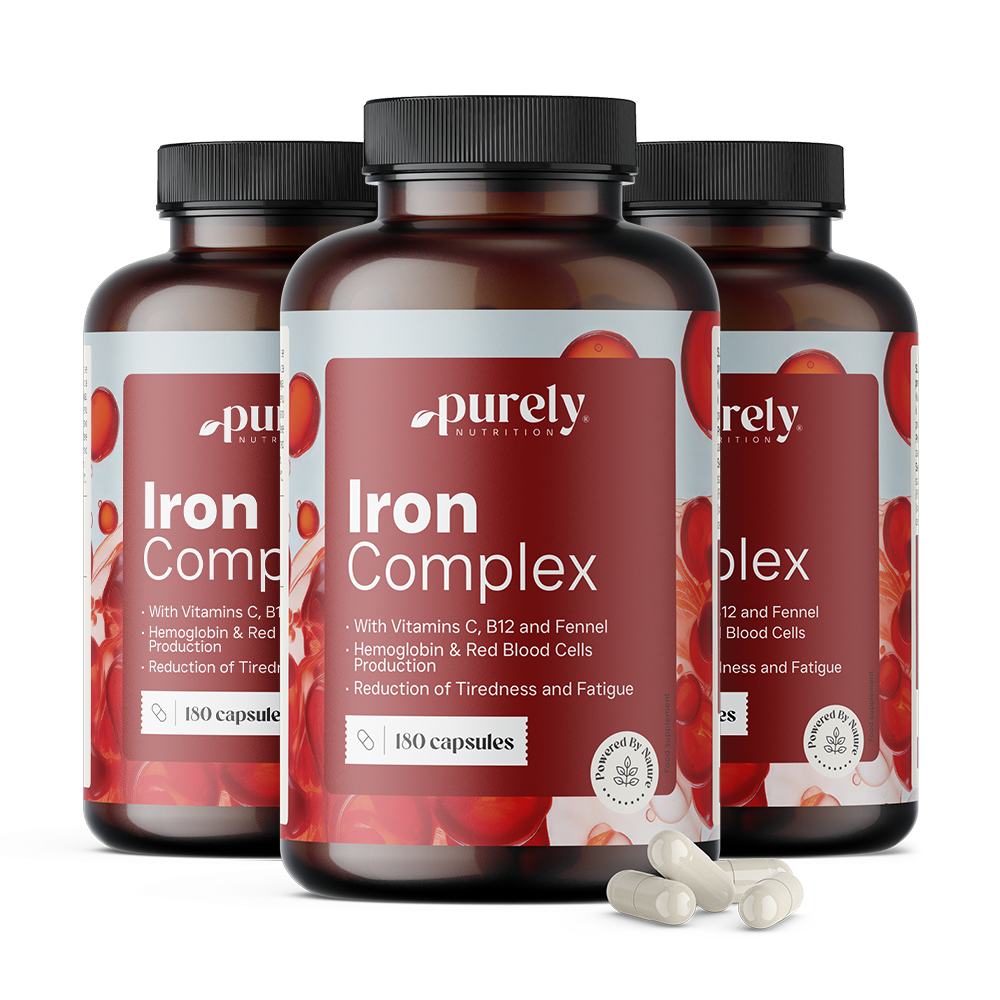 3x Iron Complex – vas C- és B12-vitaminnal, összesen 540 kapszula