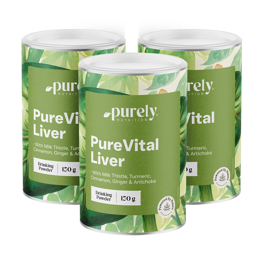 3x PureVital Liver – gyógynövényes komplex, összesen 450 g